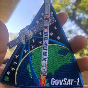 GovSat-1 F9 SPACE X Aunthentic NASA Patch-embroidered B2 NEW